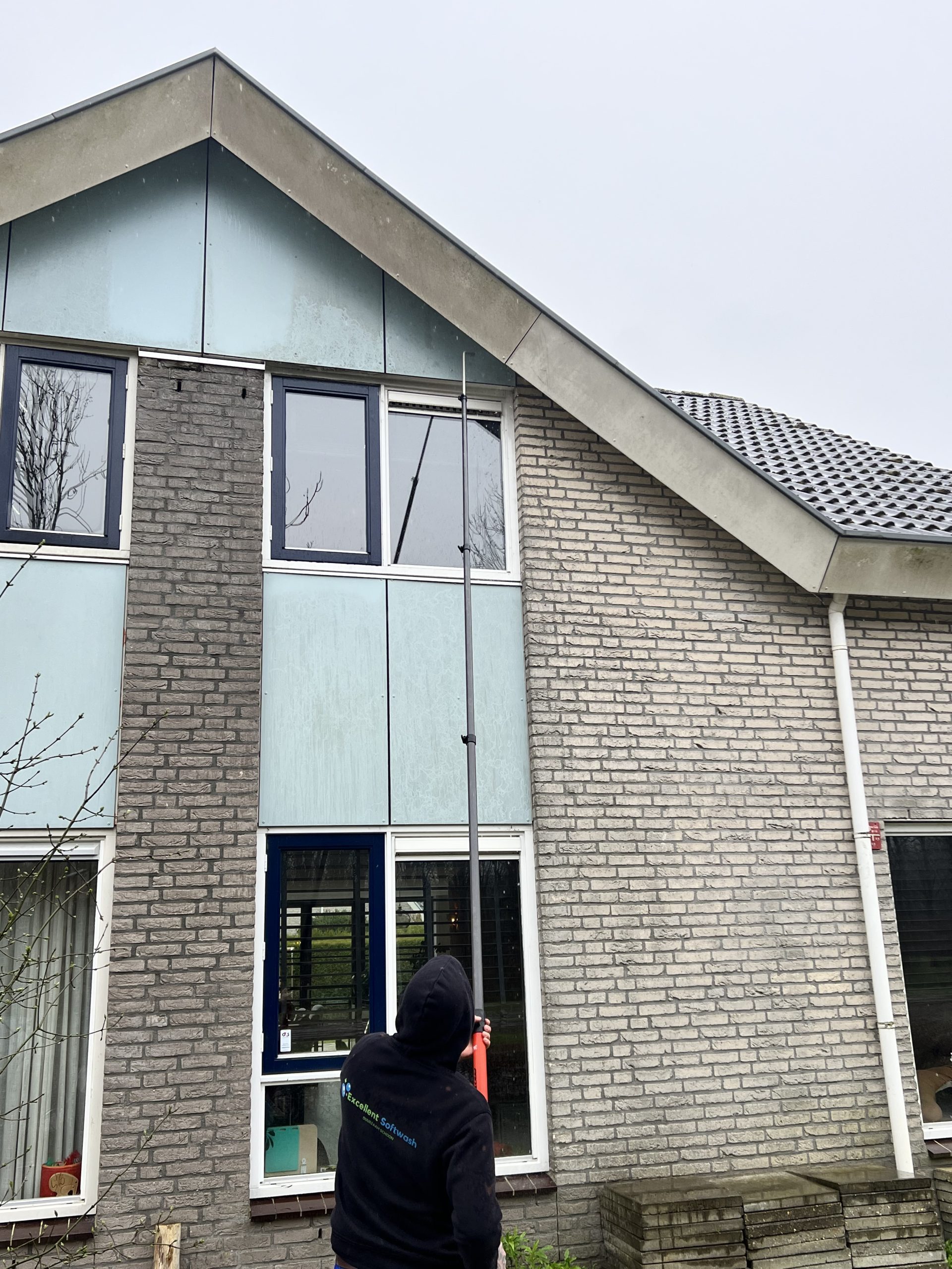 Gereinigde woninggevel door Excellent Softwash